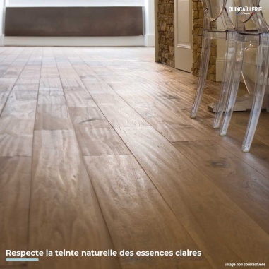 Respecte la teinte naturelle des essences claires