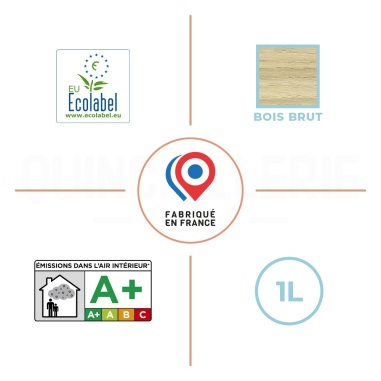 EU Ecolabel, émissions dans l'air intérieur A+, bois brut