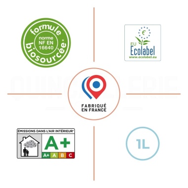 Formule biosourcée, EU Ecolabel, émissions dans l'air intérieur A+