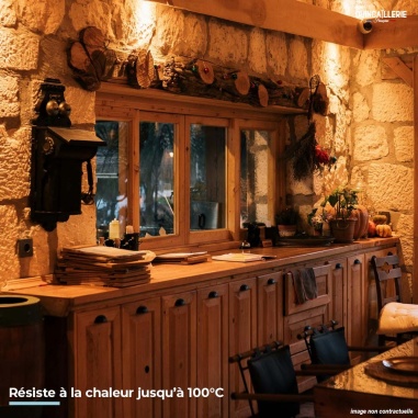 Résiste à la chaleur jusqu'à 100 degrés