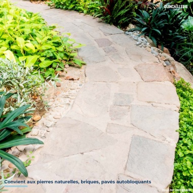 Convient aux pierres naturelles, briques, pavés autobloquants