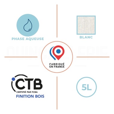 Phase aqueuse, CTB certifié par FCBA Finition bois