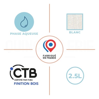 Phase aqueuse, CTB certifié par FCBA Finition bois