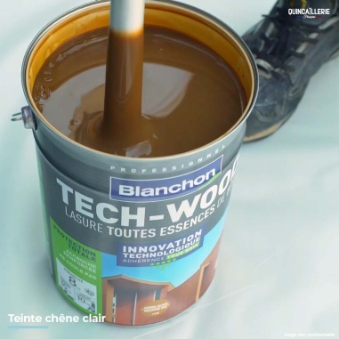 Blanchon lasure teck-wood pour boiserie extérieures - Chêne clair 1L
