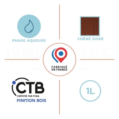Phase aqueuse, CTB certifié par FCBA Finition bois