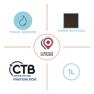 Phase aqueuse, CTB certifié par FCBA Finition bois