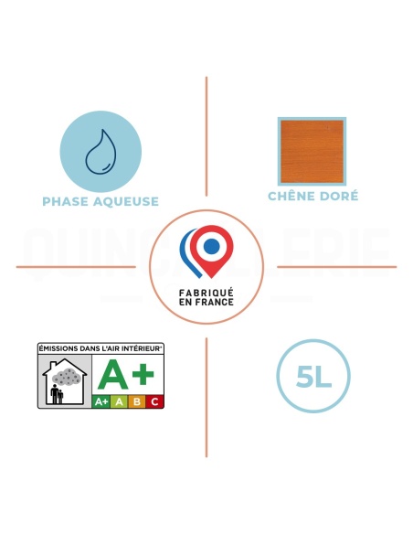Phase aqueuse, émissions dans l'air intérieur A+, fabriqué en France