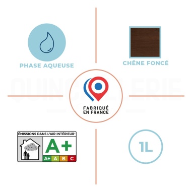 Phase aqueuse, émissions dans l'air intérieur A+, fabriqué en France