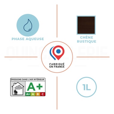 Phase aqueuse, émissions dans l'air intérieur A+, fabriqué en France