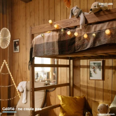 Consistance gélifiée, ne coule pas