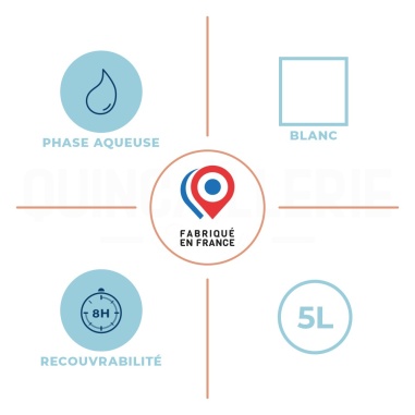 Phase aqueuse, recouvrabilité, teinte blanc