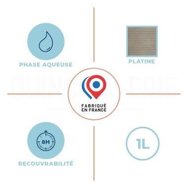 Phase aqueuse, recouvrabilité, teinte platine