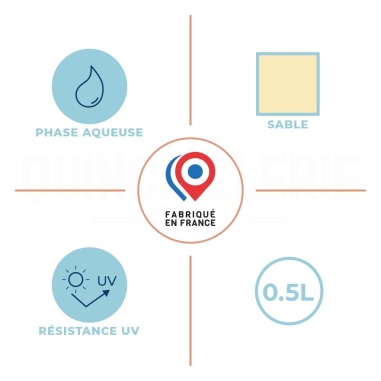 Caractéristiques de la Peinture pour divers supports Blanchon - Ral 1015 sable satiné 0,5L - Volets, portail, fenêtres, grilles