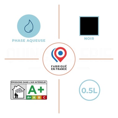 Caractéristiques de la Peinture tableau d'école noir 0,5L - Blanchon