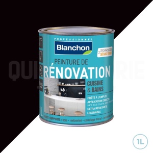 Blanchon peinture de rénovation - Cuisine et salle de bains 1L couleur noir
