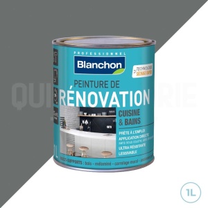 Peinture de rénovation pour cuisine et salle de bains gris poivré 1L