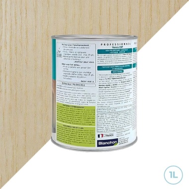 Vernis incolore satiné pour bois extérieur ou intérieur EXP Blanchon 1L