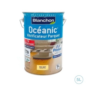Vitrificateur rénovation parquets, planchers, escaliers - Blanchon Océanic Air Protect bois brut 5L