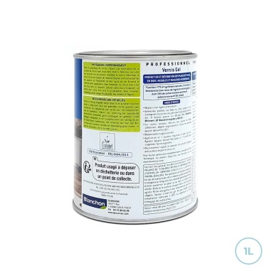 Blanchon vernis incolore 1L - Gel bio - Boiseries