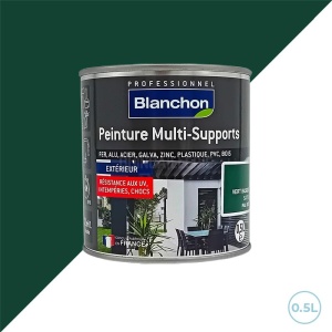 Peinture pour différents supports - Ral 6005 vert basque satiné 0,5L Blanchon