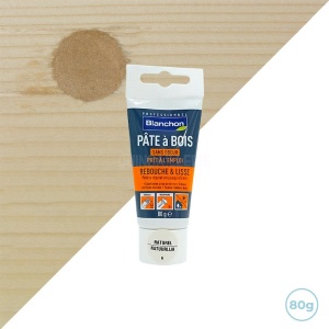 Pate à bois teinte naturel 80g - Comble rayures, fissures, trous