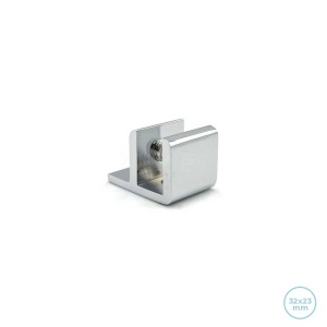 Fixation murale en laiton avec appui prolongé pour étagère décorative 32x23mm