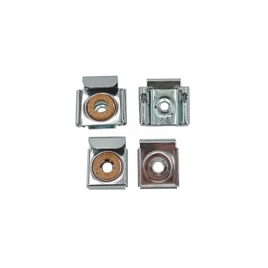 Pattes à glace en métal - Fixation murale pour panneaux et miroirs en verre