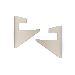 Kit d'embouts pour profilé de support d’étagère 10mm - Accessoire de fixation pour étagères en verre et bois