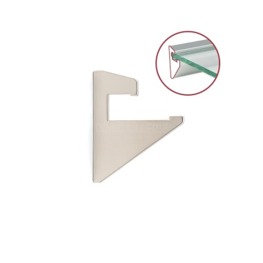 Kit d'embouts pour profilé de support d’étagère 10mm - Accessoire de fixation pour étagères en verre et bois