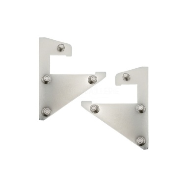 Kit d'embouts pour profilé de support d’étagère 10mm - Accessoire de fixation pour étagères en verre et bois