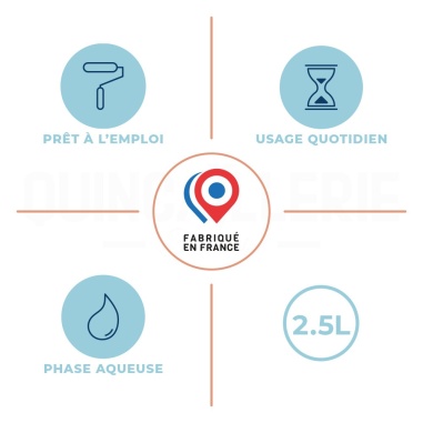 Pictos : prêt à l'emploi / usage quotidien / Phase aqueuse / 0.5l
