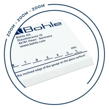 Zoom Vitromètre / Plaque optique - Mesureur d'épaisseur de verre