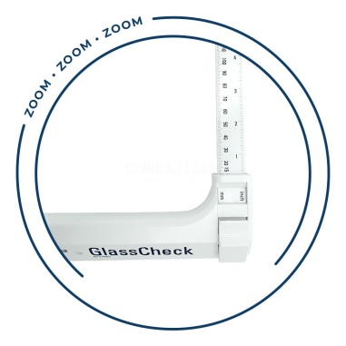 Zoom Pied à coulisse vitrage GlassCheck - Mesureur d'épaisseur verre