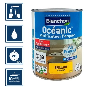 Blanchon vitrificateur Océanic brillant 1L 2
