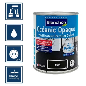 Blanchon Océanic noir opaque - Vitrificateur 1L 2