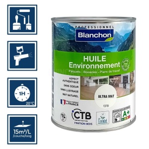 Blanchon biosourcée huile - Ultra mat 1L 2