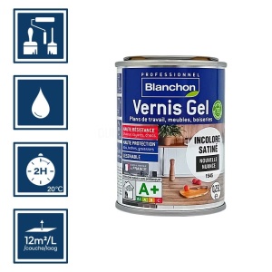 Blanchon vernis incolore 0,25L gel bio - Plans de travail / meubles / boiseries 2