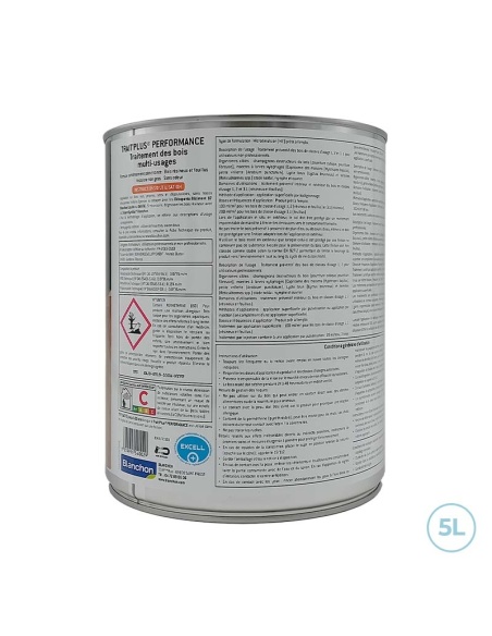 Traitement trait'plus performance pour boiseries 5L Blanchon