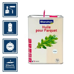 Huile parquet Blanchon incolore - 5L 2