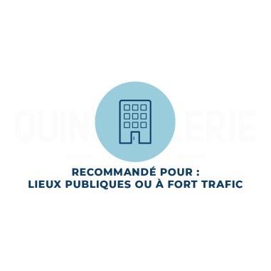 Recommandé pour : lieux publiques ou à fort trafic