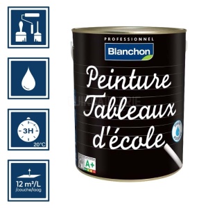 Peinture Blanchon tableau d'école - Couleur noir 2,5L 2