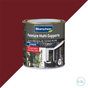 Blanchon peinture extérieure multi-surfaces 0,5L ral 3004 rouge basque satiné
