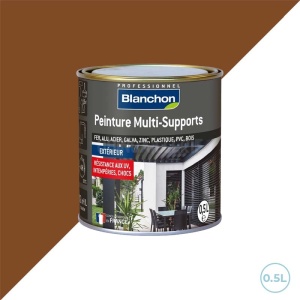 Peinture divers supports 0,5L Blanchon - Ral 8003 châtaignier satiné