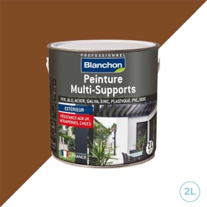 Blanchon peinture multiples supports pour extérieur - Ral 8003 chataignier satiné 2L