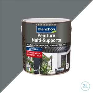 Blanchon peinture divers supports - 2L ral 7040 gris basalte