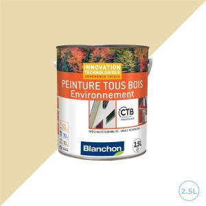 Peinture ral 1015 ivoire clair - Tous bois environnement 2,5L Blanchon