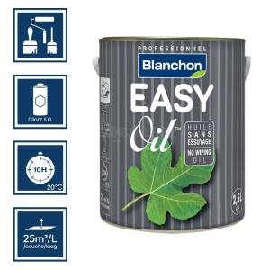 Huile dure ultra-mat Easy Oil 2,5L Blanchon 2