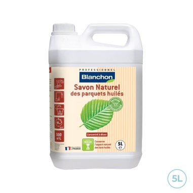 Savon incolore naturel biosourcé pour parquets huilés 5L Blanchon