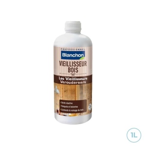 Blanchon vieillisseur pour bois meubles, parquets, plans de travail - Blanc 1L