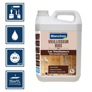Vieillisseur pour parquets, meubles, plans de travail - Incolore - 5L Blanchon 2